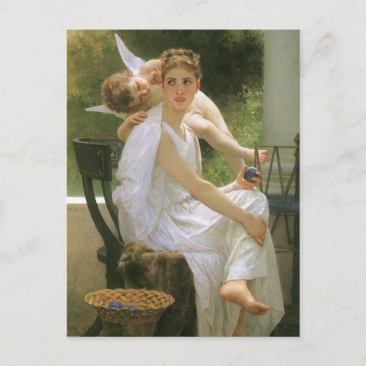 Werk onderbroken door Bouguereau, Angel Portrait Briefkaart (Voorkant)