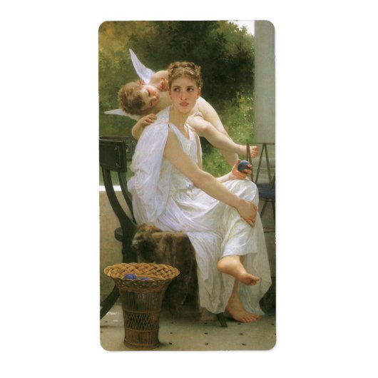 Werk onderbroken door Bouguereau, Angel Portrait Etiket (Voorkant)