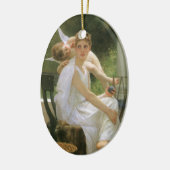 Werk onderbroken door Bouguereau, Angel Portrait Keramisch Ornament (Links)