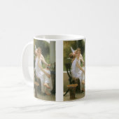 Werk onderbroken door Bouguereau, Angel Portrait Koffiemok (Voorkant links)