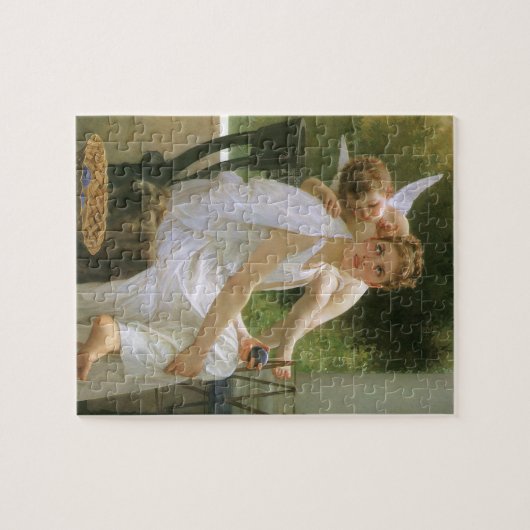 Werk onderbroken door Bouguereau, Angel Portrait Legpuzzel (Horizontaal)