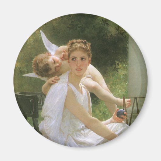 Werk onderbroken door Bouguereau, Angel Portrait Magneet (Voorkant)
