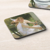 Werk onderbroken door Bouguereau, Angel Portrait Onderzetter (Linkerzijde)