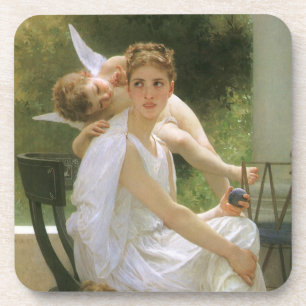 Werk onderbroken door Bouguereau, Angel Portrait Onderzetter