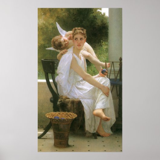 Werk onderbroken door Bouguereau, Angel Portrait Poster (Voorkant)