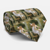 Werk onderbroken door Bouguereau, Angel Portrait Stropdas (Opgerold)