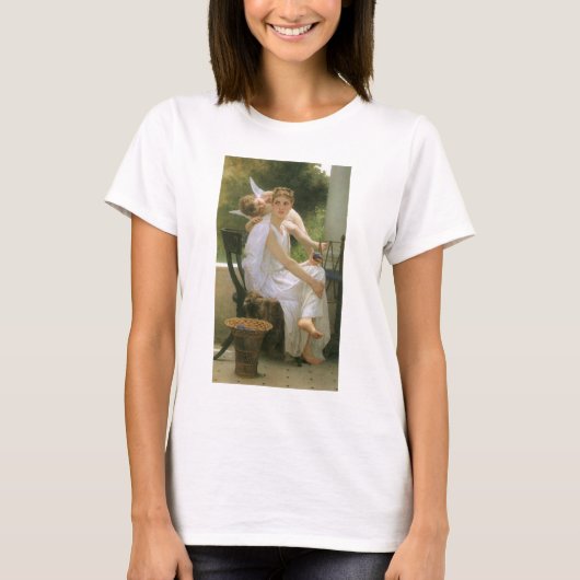 Werk onderbroken door Bouguereau, Angel Portrait T-shirt (Voorkant)