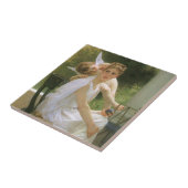 Werk onderbroken door Bouguereau, Angel Portrait Tegeltje (Zijkant)