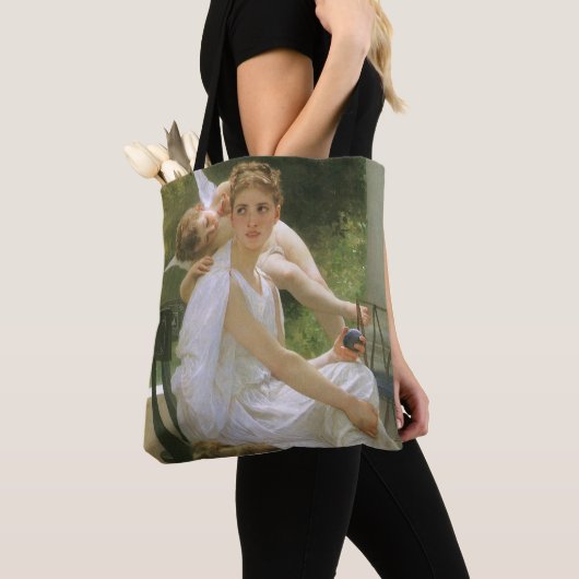Werk onderbroken door Bouguereau, Angel Portrait Tote Bag (Dichtbij)