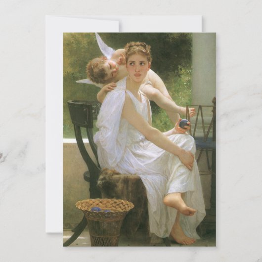 Werk onderbroken door Bouguereau, engel portret (Voorkant)