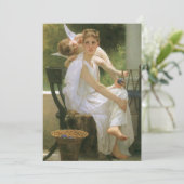 Werk onderbroken door Bouguereau, engel portret (Staand voorkant)