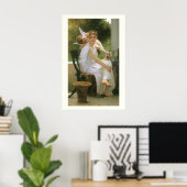 Werk onderbroken door Bouguereau, engel portret Poster (Thuiskantoor)