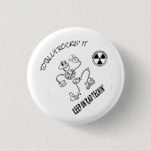 Werk onderweg' ronde button 3,2 cm (Voorkant)