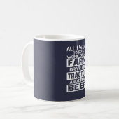 Werk op mijn boerderij koffiemok (Voorkant links)