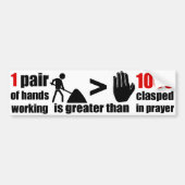 Werk > Prayer-zin - Bumpersticker (Voorkant)