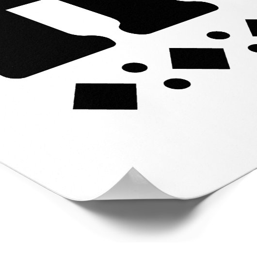 Werk slim, denk positief en wees altijd menselijk poster (Hoek)