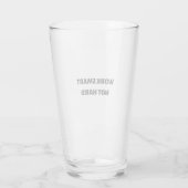 Werk slim en niet hard glas (Achterkant)