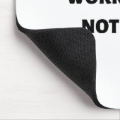 Werk slim en niet hard muismat (Hoek)