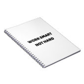 Werk slim en niet hard notitieboek (Rechterzijde)