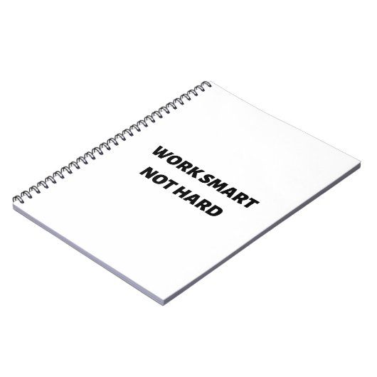 Werk slim en niet hard notitieboek (Linkerzijde)