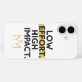Werk Slim Niet Hard Moderne Typografie Case-Mate iPhone Case (Achterkant (horizontaal))