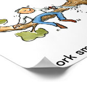 Werk slim, niet hard poster (Hoek)