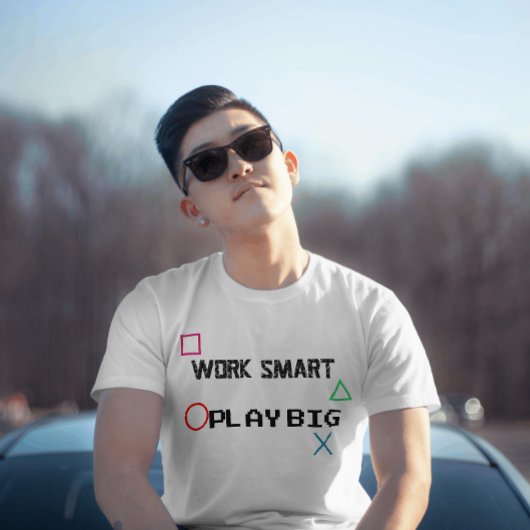 Werk Slim spelen grote retro Gaming offerte T-shirt