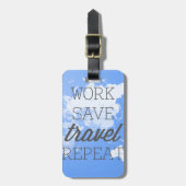 Werk sparen Reis herhalen Bagagelabel (Voorkant verticaal)