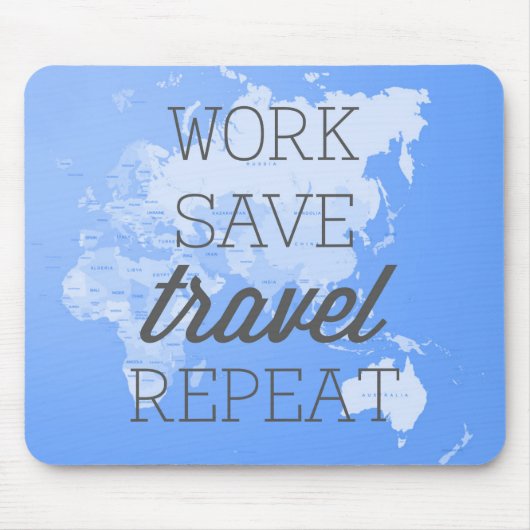 Werk sparen Reis herhalen Muismat (Voorkant)