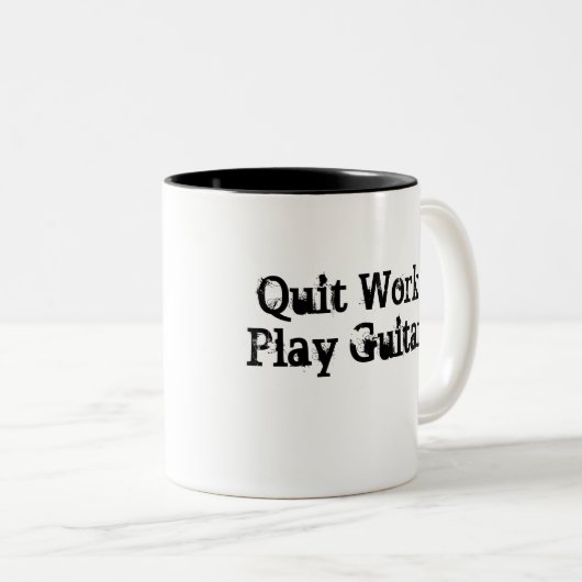 Werk stoppen, Guitar Coffee Mok afspelen (Voorkant rechts)