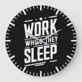 Werk terwijl ze slapen, Succes, Gym, Hustle, Grind Grote Klok (Voorkant)