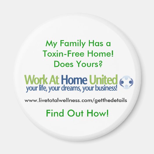 Werk thuis bij United Magnet. Magneet (Voorkant)