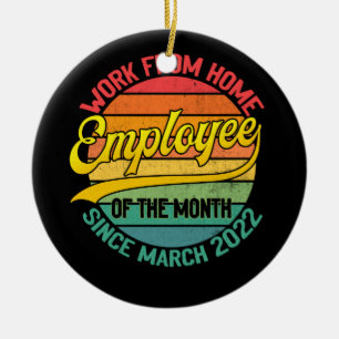 Werk van de thuiswerknemer van de maand sinds maar keramisch ornament
