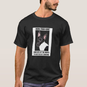 Werk van de thuiswerknemer van de maandelijkse ond t-shirt