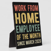 Werk van de thuiswerknemer van maand I Fotoplaat (Zijkant)