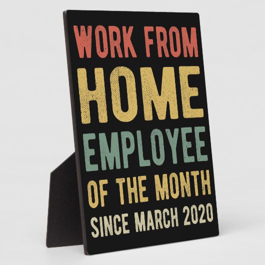 Werk van de thuiswerknemer van maand I Fotoplaat (Zijkant)