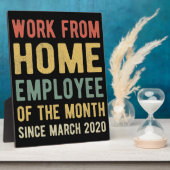 Werk van de thuiswerknemer van maand I Fotoplaat (Zijkant)