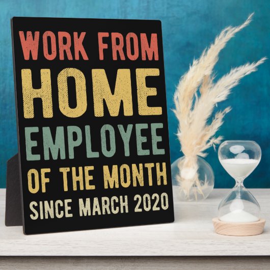 Werk van de thuiswerknemer van maand I Fotoplaat (Zijkant)