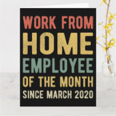 Werk van de thuiswerknemer van maand I Kaart (Gele Bloem)