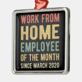 Werk van de thuiswerknemer van maand I Metalen Ornament (Links)