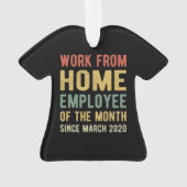 Werk van de thuiswerknemer van maand I Ornament (achterkant)