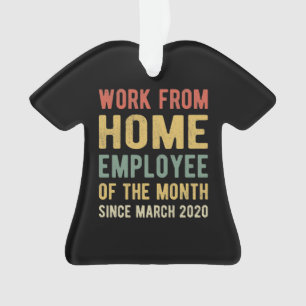 Werk van de thuiswerknemer van maand I Ornament