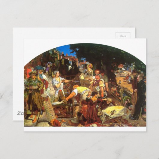 Werk van Ford Madox Brown Briefkaart (Voorkant / Achterkant)