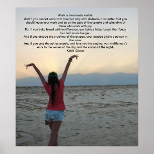 Werk van Kahlil Gibran Poster