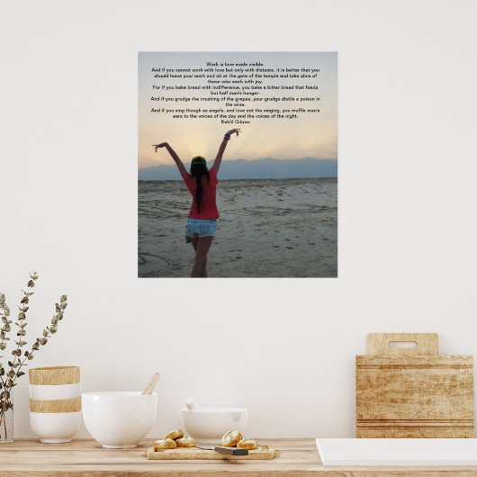 Werk van Kahlil Gibran Poster (Keuken)