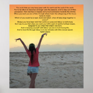 Werk van Kahlil Gibran Poster