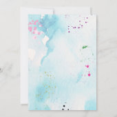 Werk van Kunst Baby Shower Uitnodiging (Achterkant)