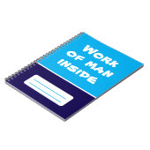 Werk van Man in spiraalvormig Notitieboek (Linkerzijde)