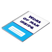 Werk van Man in spiraalvormig Notitieboek (Linkerzijde)