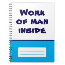 Werk van Man in spiraalvormig Notitieboek